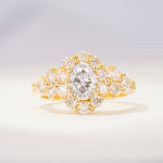 SR06742 Moissanite Ring - Yellow-Gold