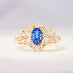 SR06742 Sapphire Ring - Yellow-Gold