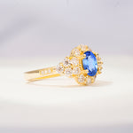 SR06742 Sapphire Ring - White-Gold