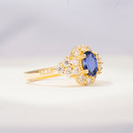 SR06742 Tanzanite Ring - White-Gold