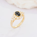 SR06742 Black Rutilated Quartz Ring - Additional view