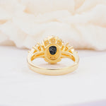 SR06742 Black Rutilated Quartz Ring - Additional view
