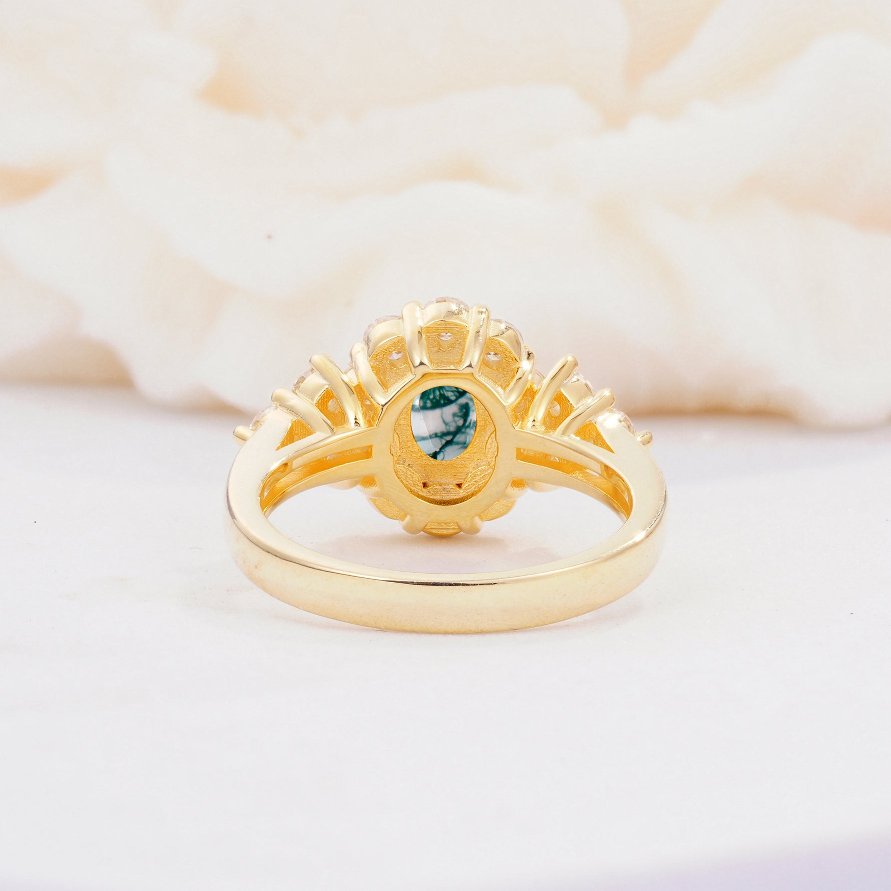 SR06742 Moss Agate Ring - Additional view