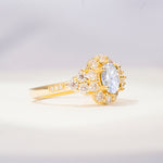 SR06742 Lab Diamond Ring - White-Gold