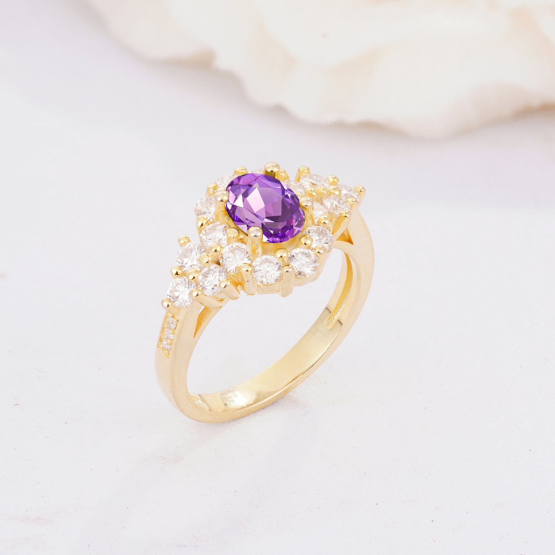 SR06742 Amethyst Ring - Additional view