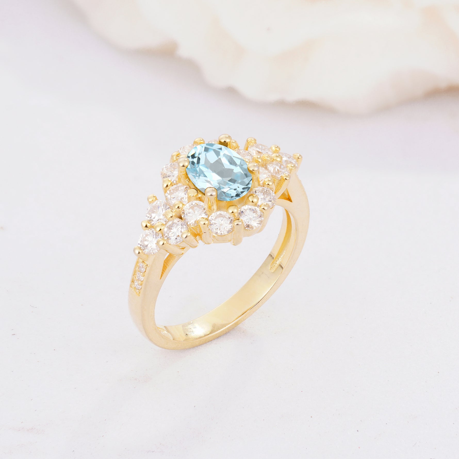 SR06742 Aquamarine Ring - Additional view