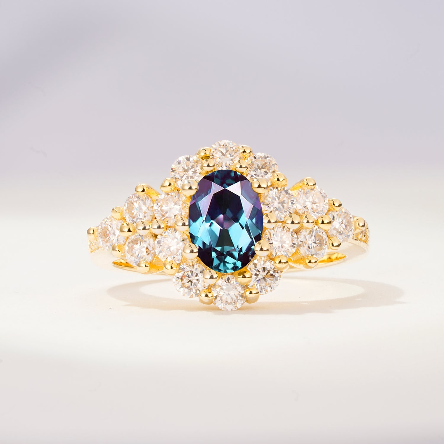 SR06742 Alexandrite Ring - Yellow-Gold