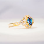 SR06742 Alexandrite Ring - White-Gold