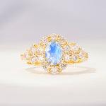 SR06742 Moonstone Ring - Yellow-Gold