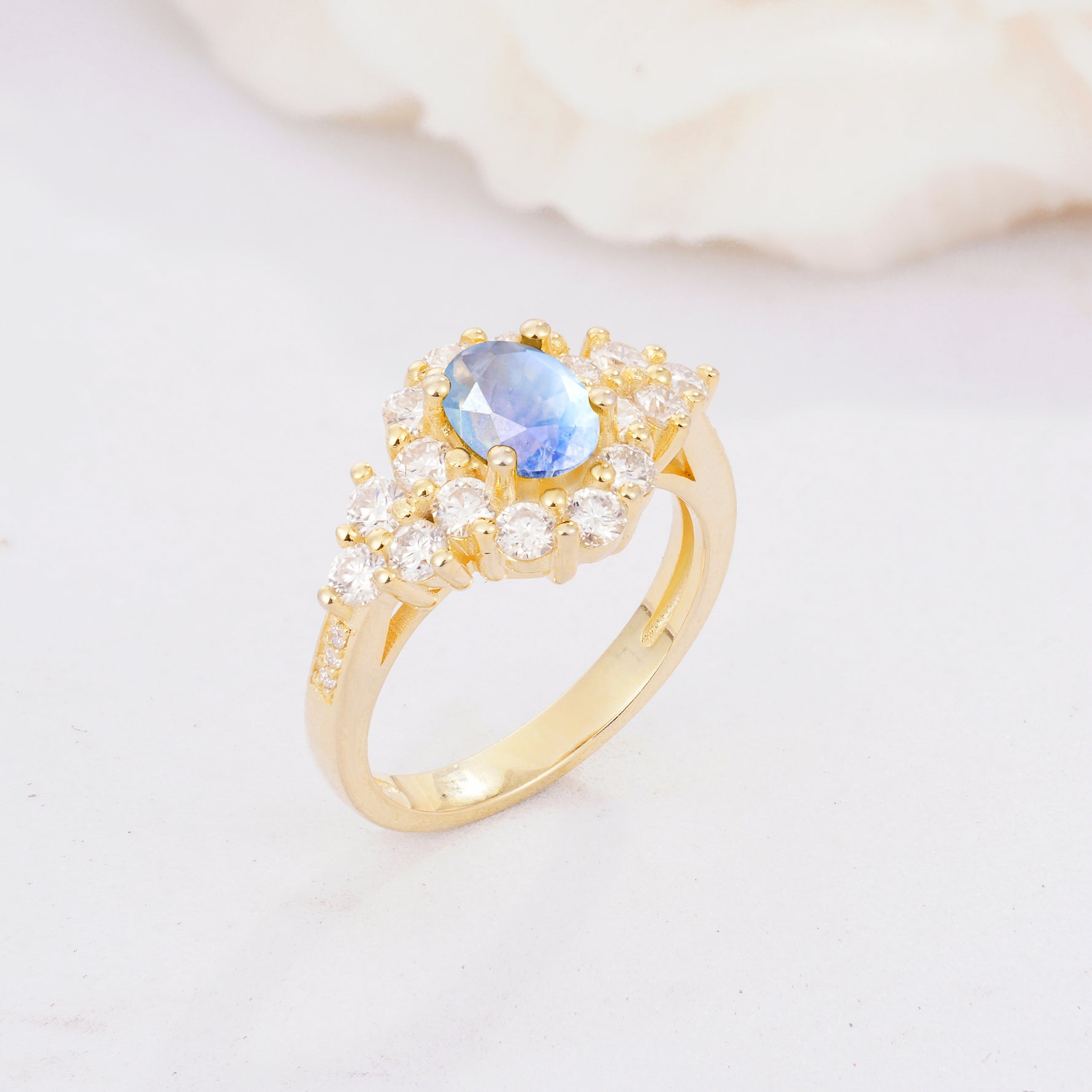 SR06742 Moonstone Ring - Additional view