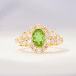 SR06742 Peridot Ring - Yellow-Gold