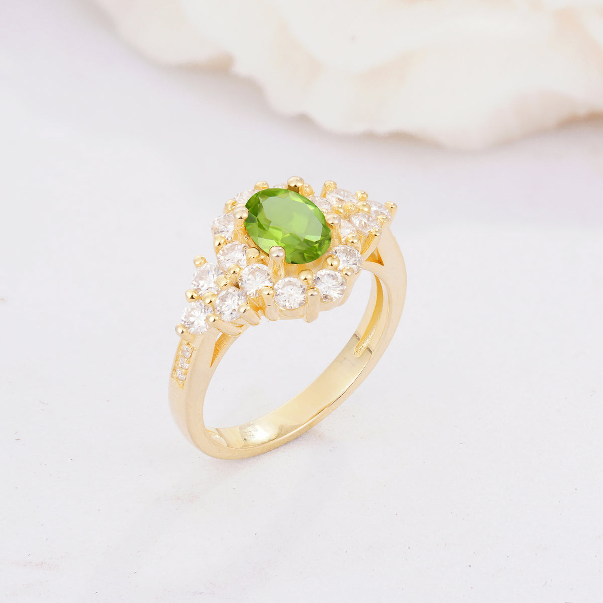 SR06742 Peridot Ring - Additional view