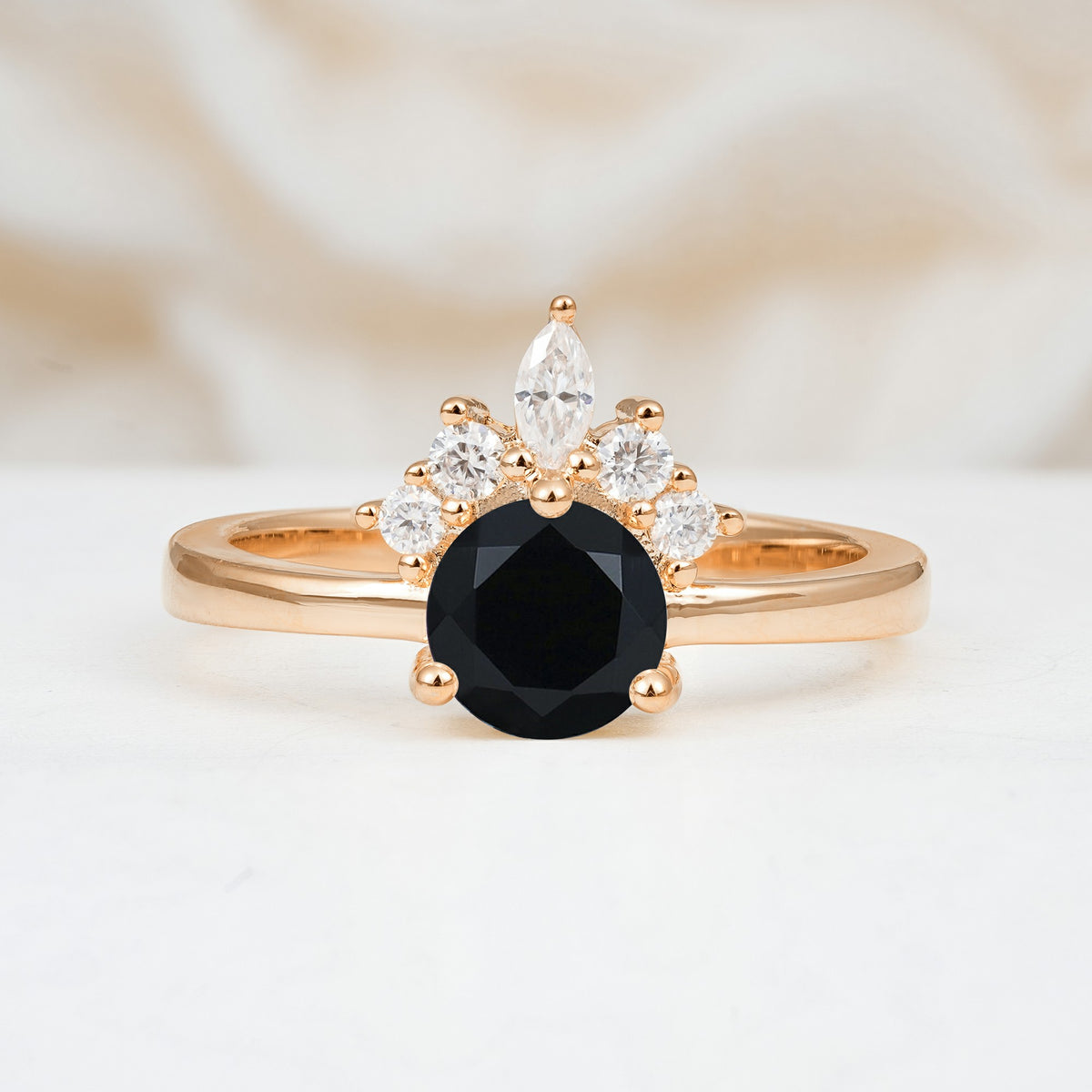 SR07460 Black Onyx Ring - Additional view