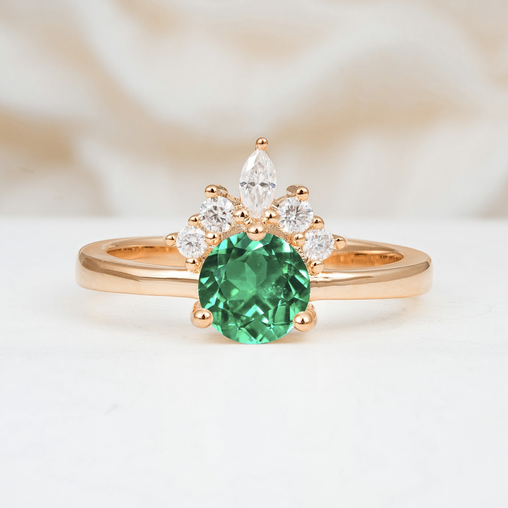 SR07460 Emerald Ring - Additional view