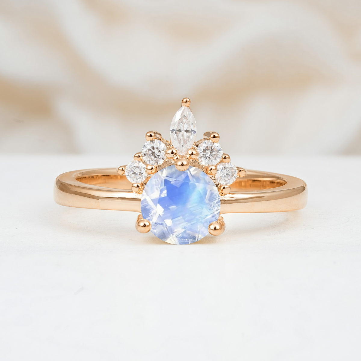 SR07460 Moonstone Ring - Additional view