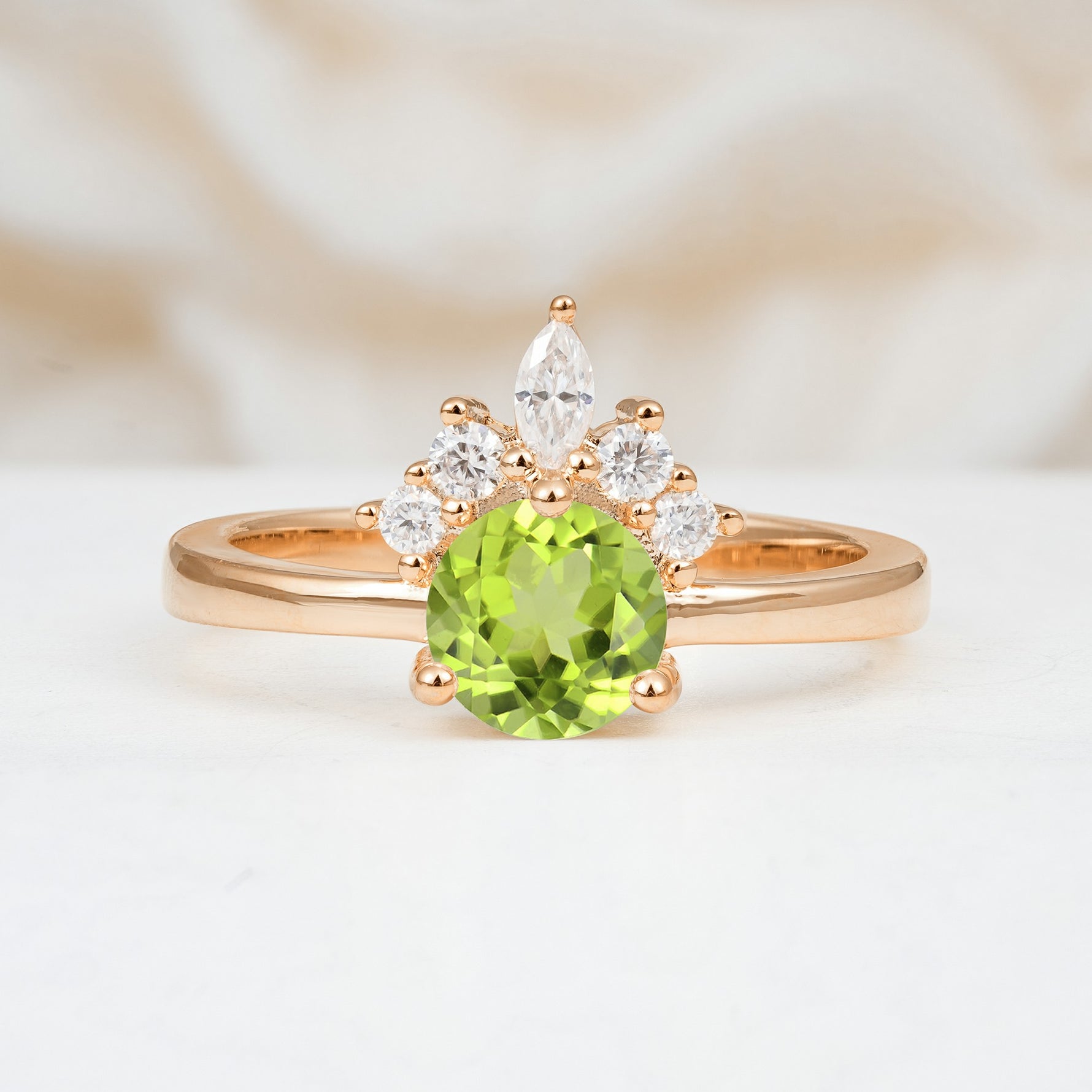 SR07460 Peridot Ring - Additional view