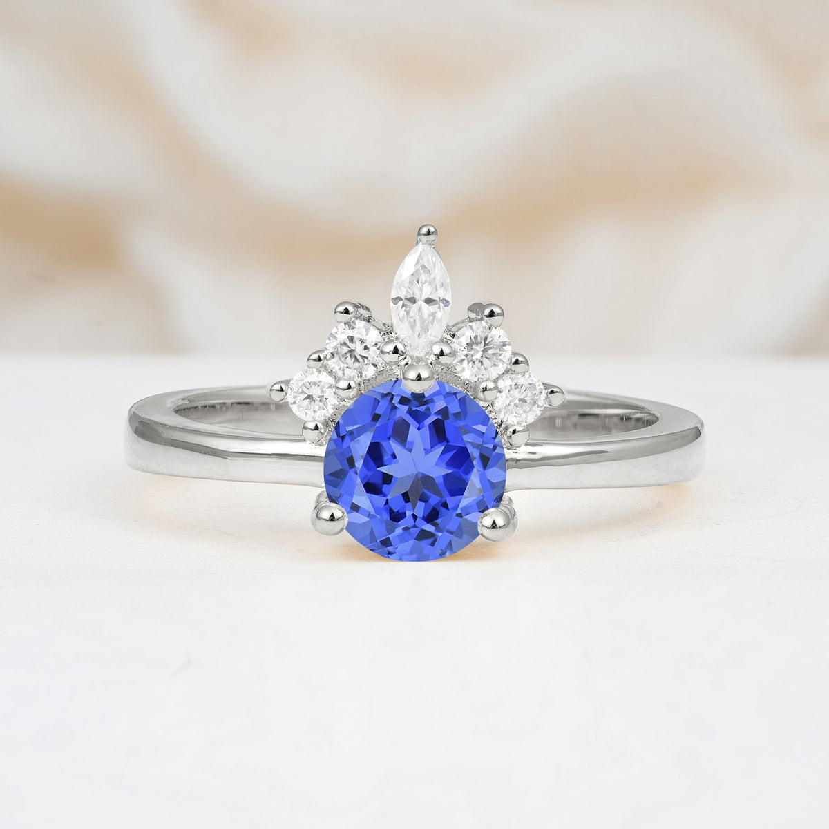SR07460 Sapphire Ring - Additional view
