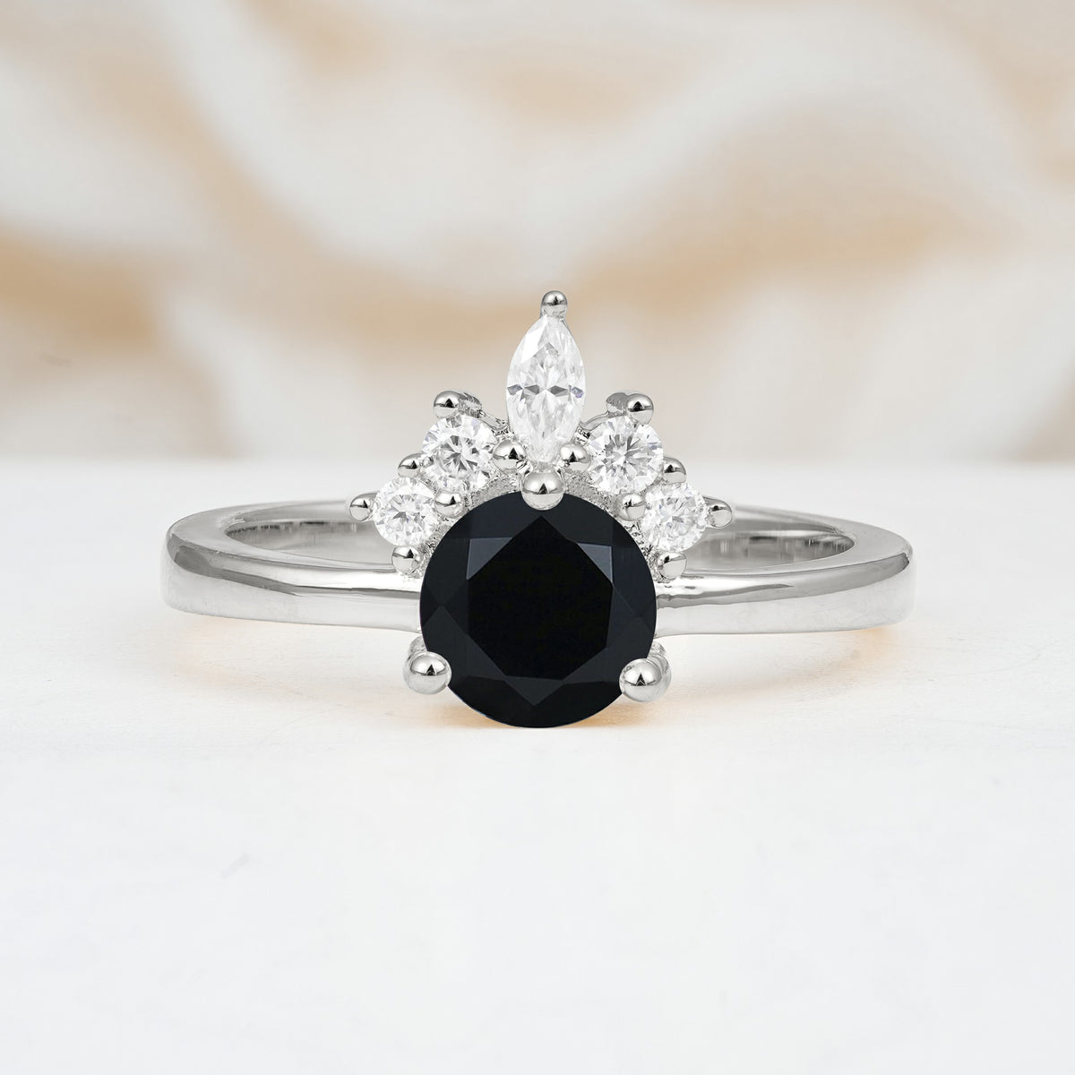 SR07460 Black Onyx Ring - Additional view