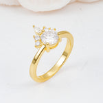 SR07460 Moissanite Ring - White-Gold