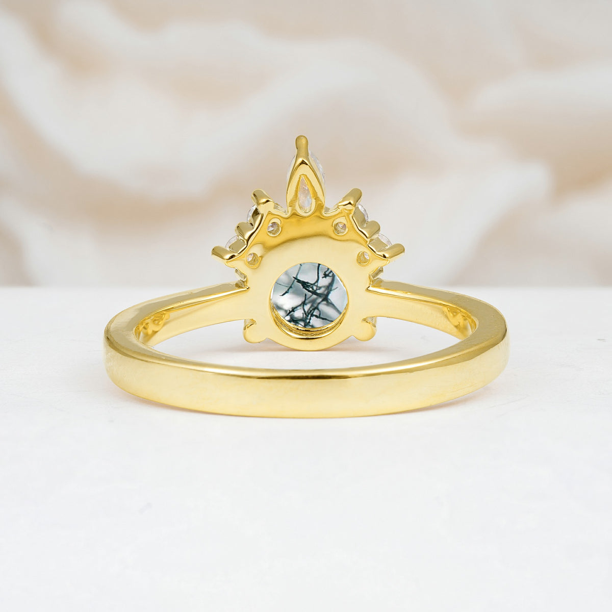SR07460 Moss Agate Ring - Additional view