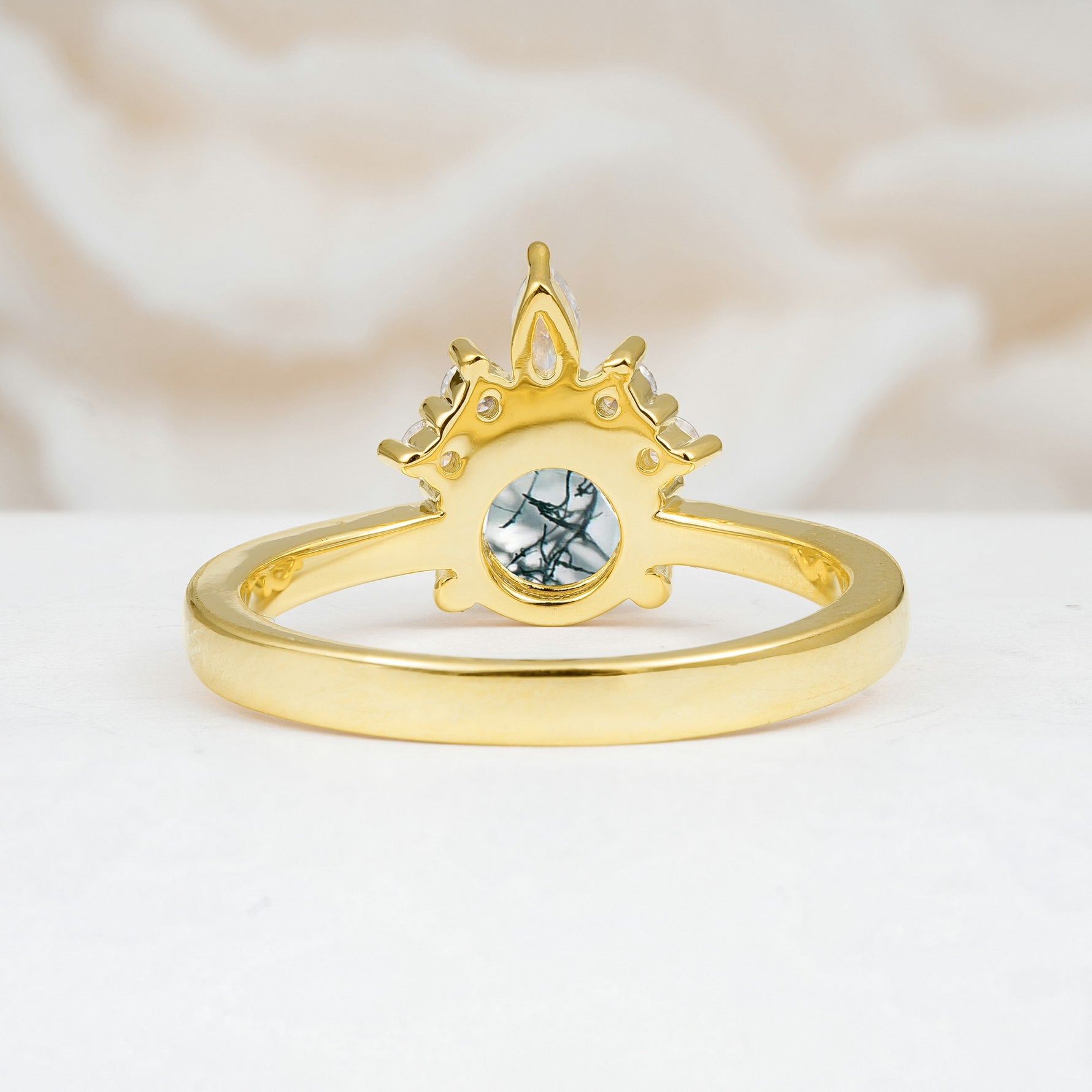 SR07460 Moss Agate Ring - Additional view