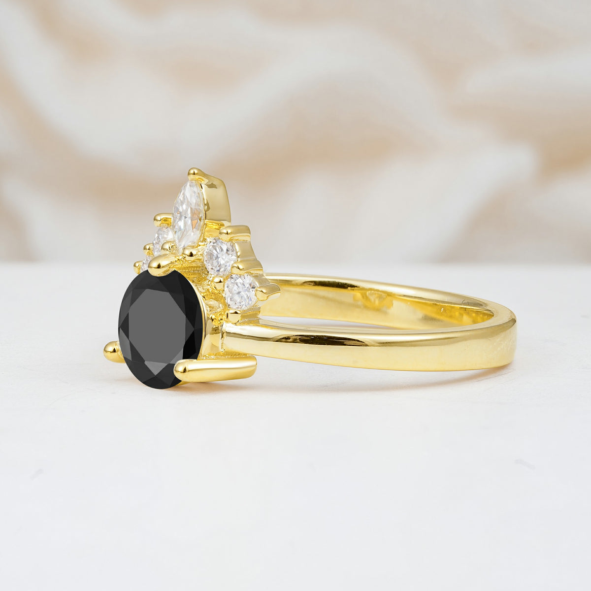 SR07460 Black Onyx Ring - Additional view