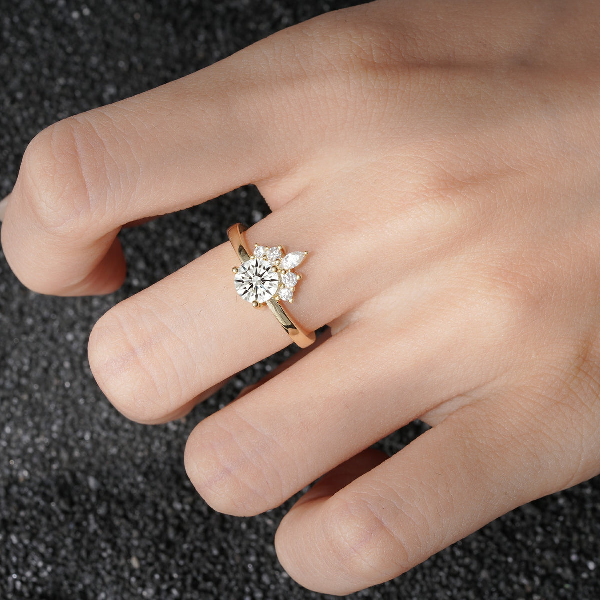 SR07460 Lab Diamond Ring - Rose-Gold
