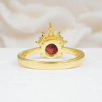 SR07460 Garnet Ring - Additional view