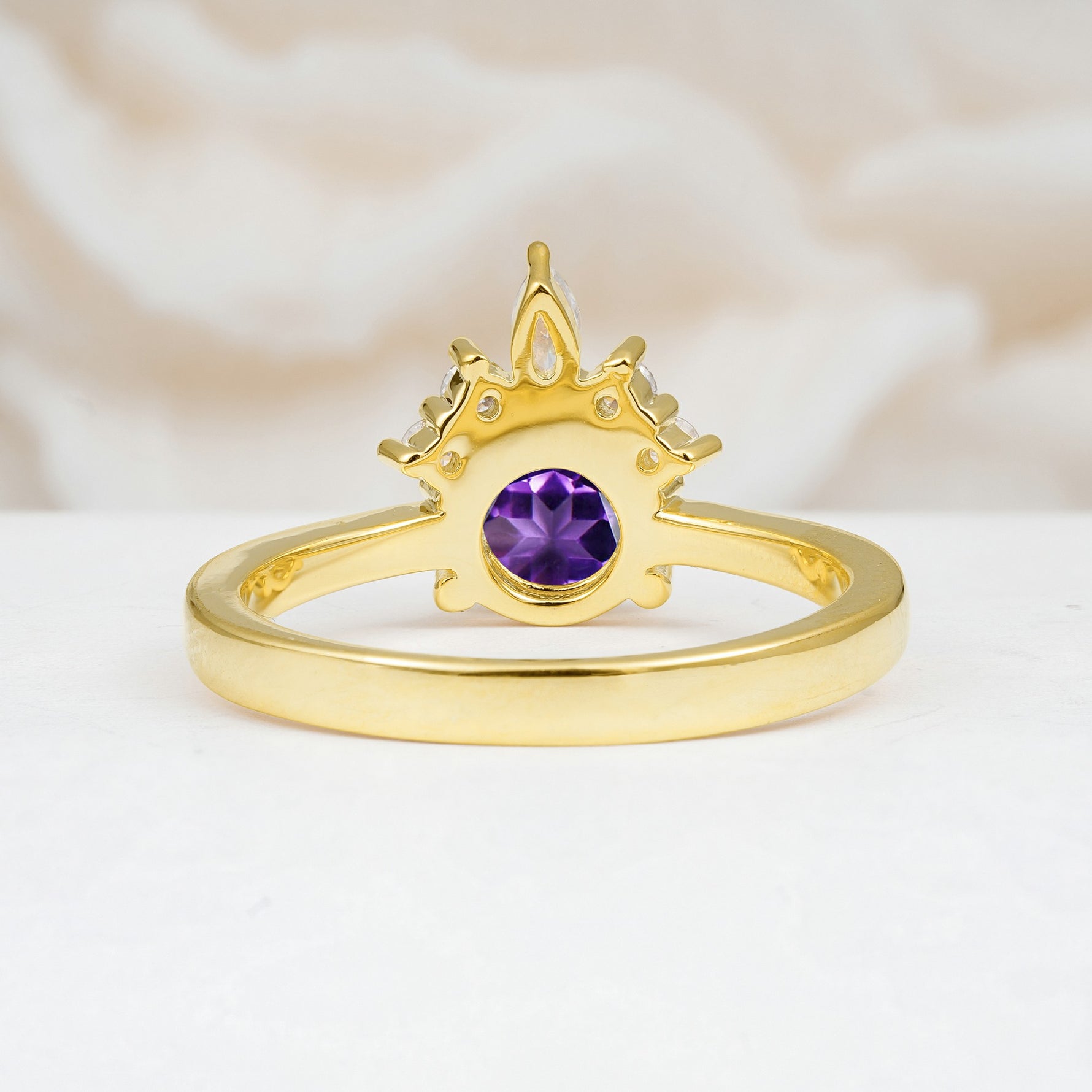 SR07460 Amethyst Ring - Additional view