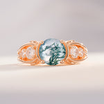 SR08639 Moss Agate Ring - Additional view
