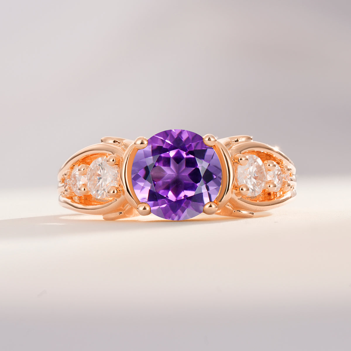 SR08639 Amethyst Ring - Additional view