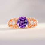 SR08639 Amethyst Ring - Additional view