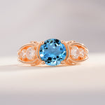 SR08639 Aquamarine Ring - Additional view