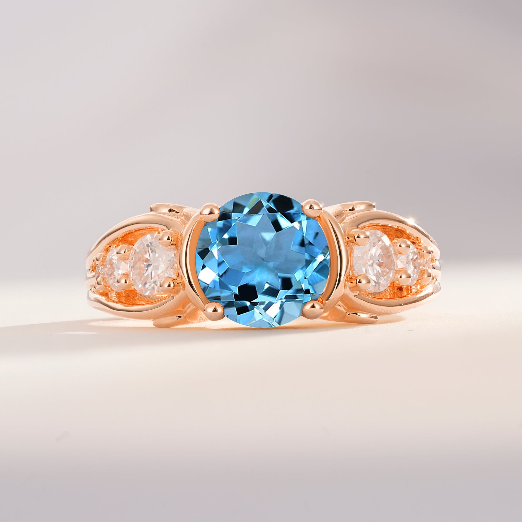 SR08639 Aquamarine Ring - Additional view