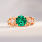 SR08639 Emerald Ring - Additional view