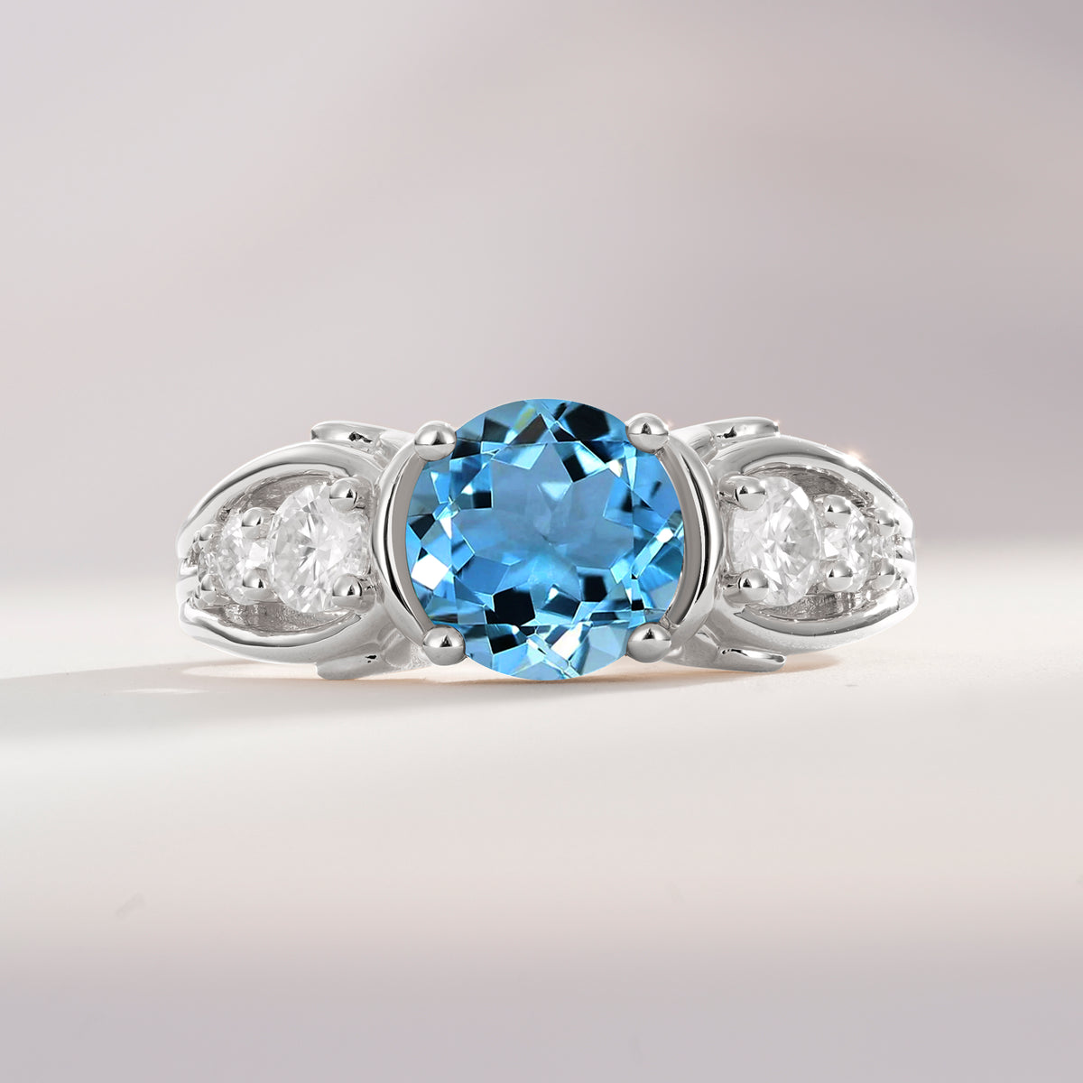 SR08639 Aquamarine Ring - Additional view