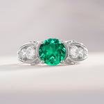SR08639 Emerald Ring - Additional view