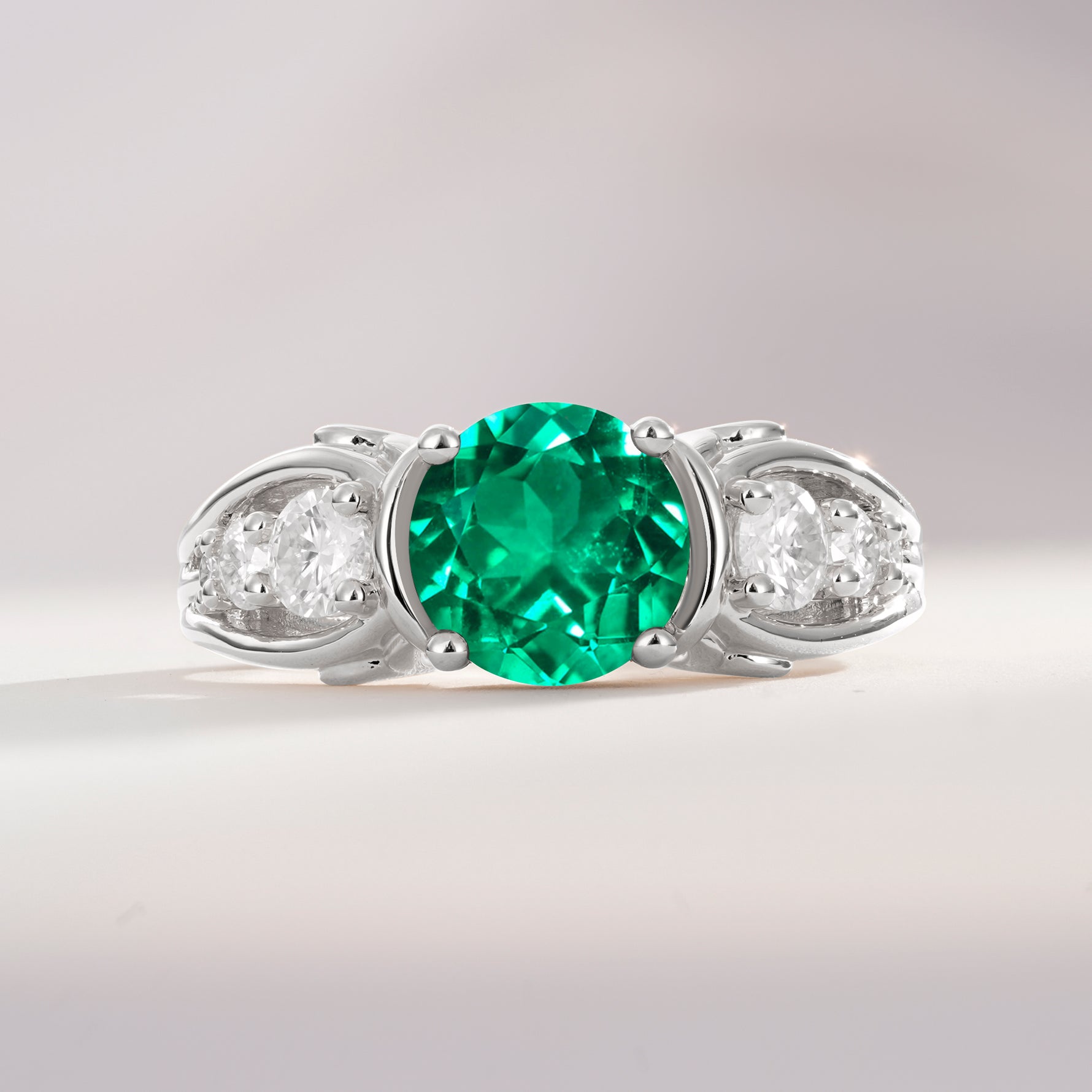SR08639 Emerald Ring - Additional view