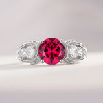 SR08639 Ruby Ring - Additional view