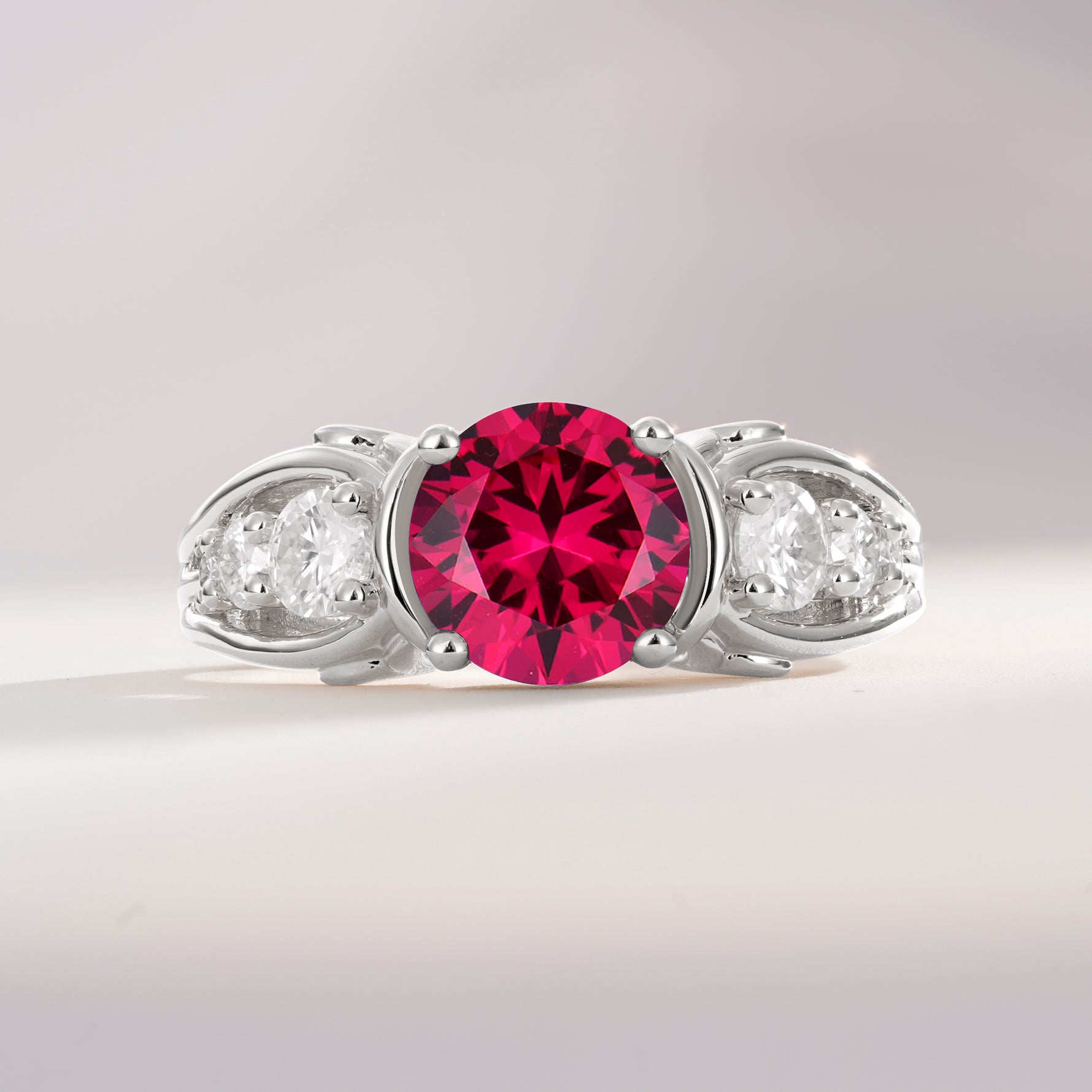 SR08639 Ruby Ring - Additional view