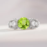 SR08639 Peridot Ring - Additional view