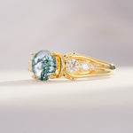 SR08639 Moss Agate Ring - Additional view