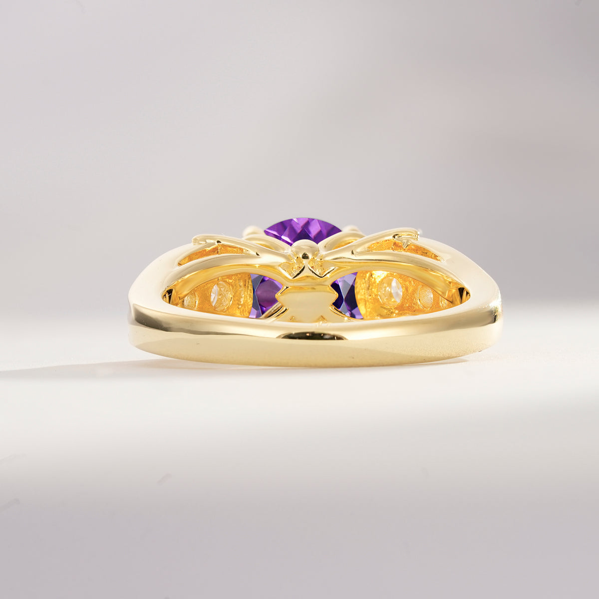 SR08639 Amethyst Ring - Additional view