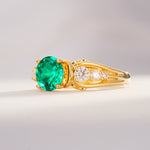 SR08639 Emerald Ring - Additional view