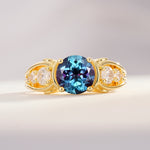 SR08639 Alexandrite Ring - Yellow-Gold