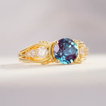 SR08639 Alexandrite Ring - White-Gold