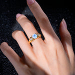 SR08639 Moonstone Ring - Rose-Gold