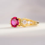 SR08639 Ruby Ring - Additional view