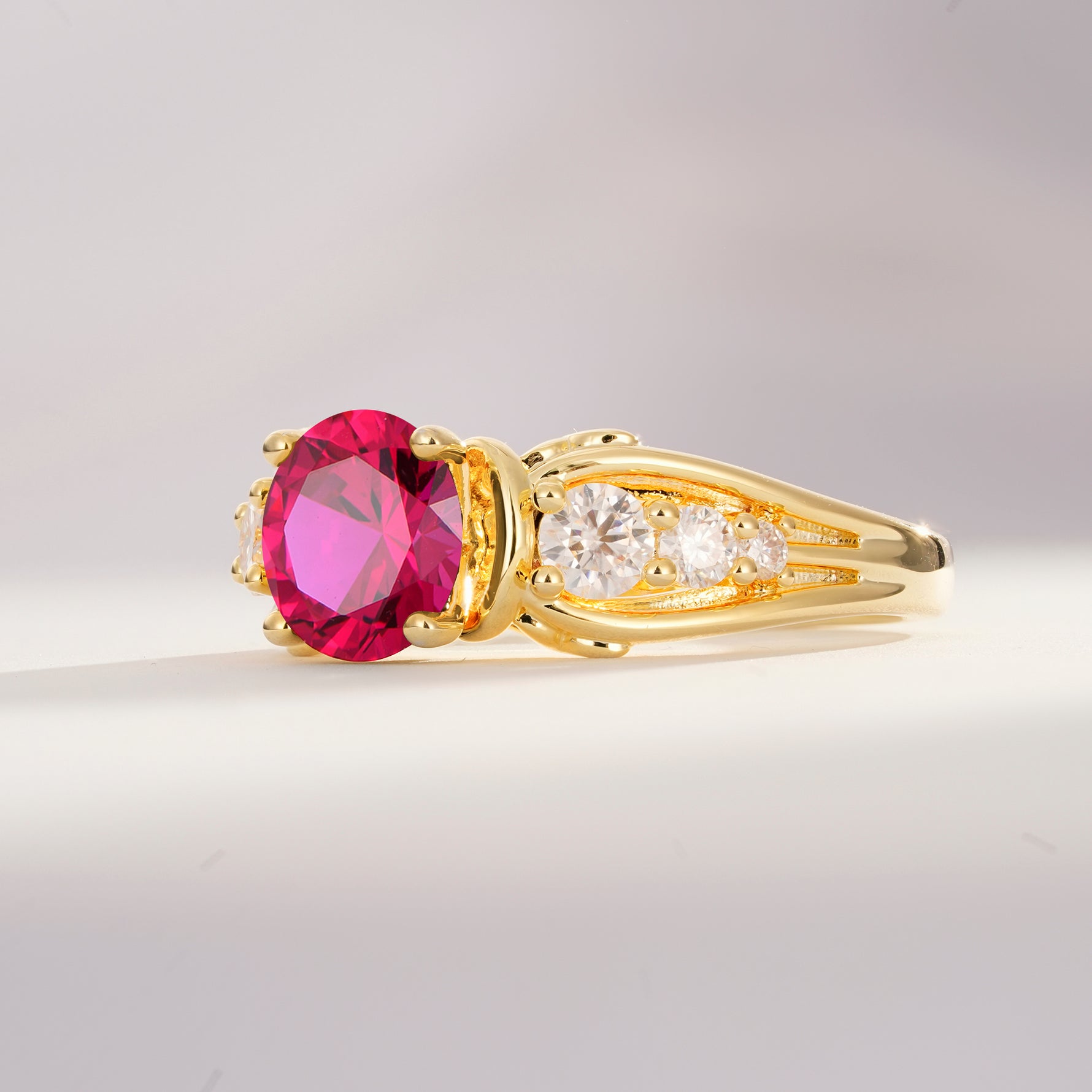 SR08639 Ruby Ring - Additional view