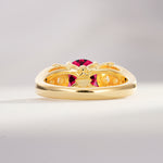 SR08639 Ruby Ring - Additional view